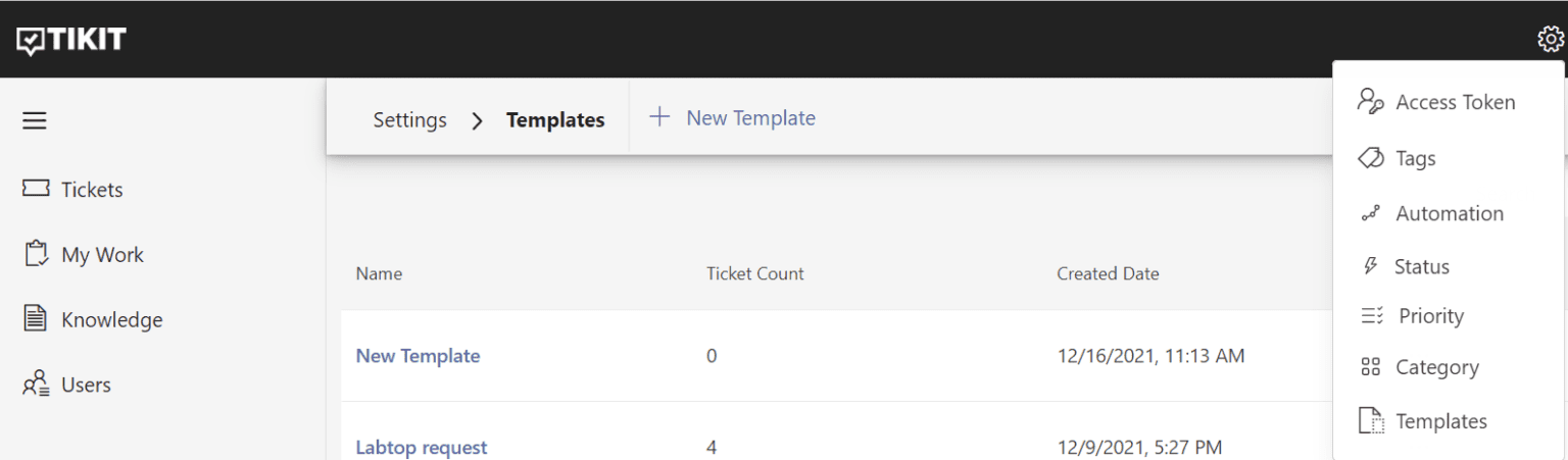 How to Create and Apply Tikit Templates | Tikit.AI