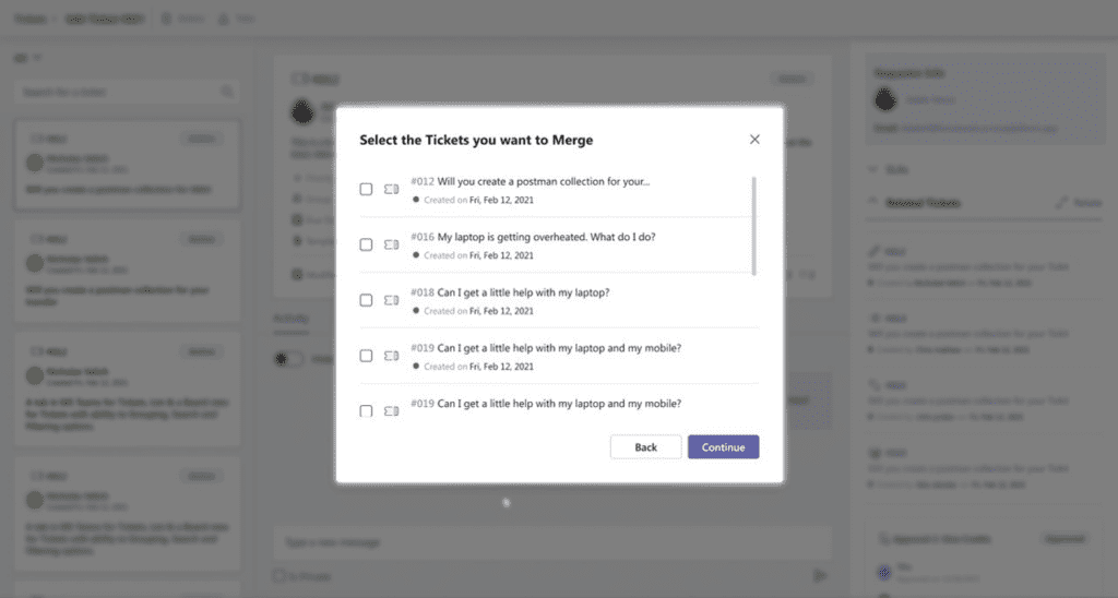 Tikit: merge service desk tickets