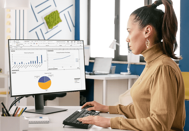 ticket analysis using excel with Tikit